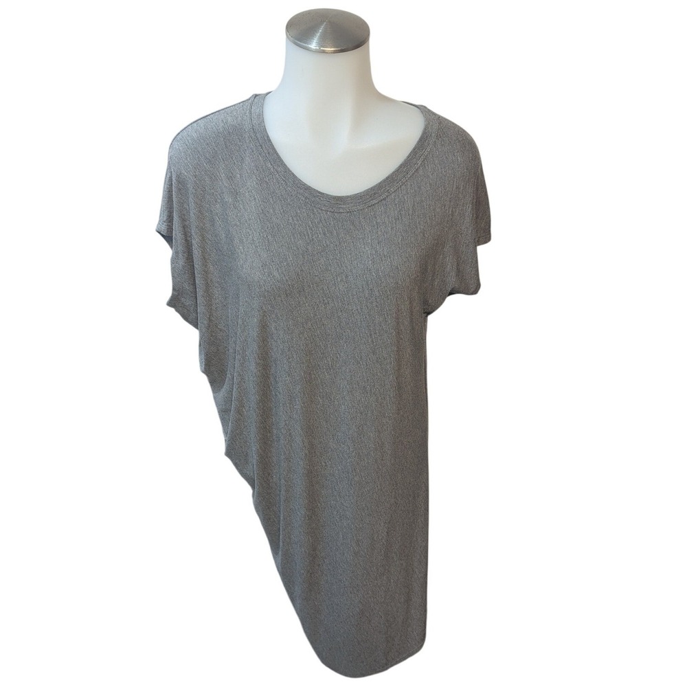 Athleta T-Shirt Midi Dress Women XXS Grey Excellent Modal Spandex Cap Sleeve